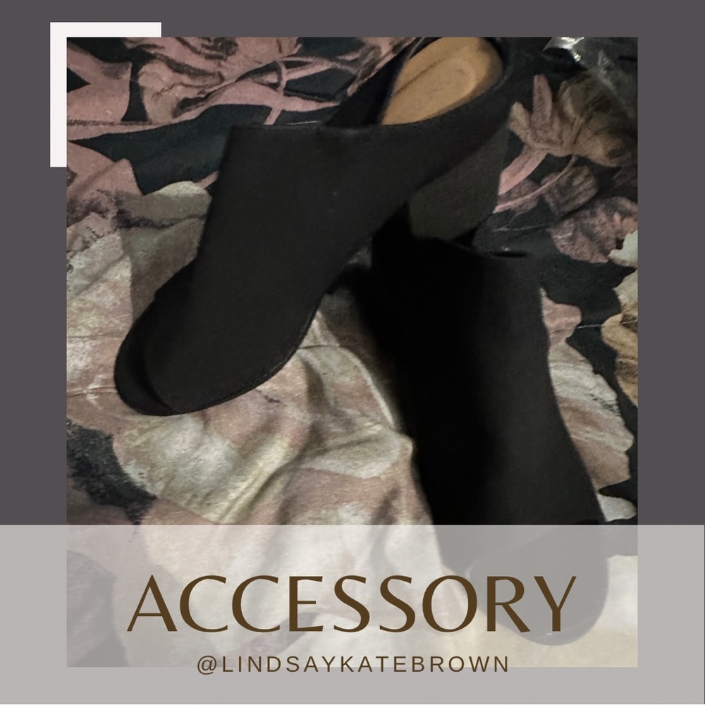 Lane Bryant Backless Cover Top Heel-Black